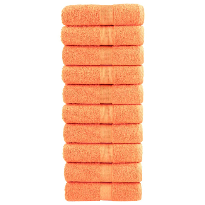 Premium vaskekluter SOLUND 10 stk oransje 30x30 cm 600 g/m2