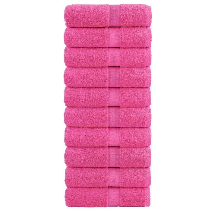 Premium vaskekluter SOLUND 10 stk rose 30x30 cm 600 g/m2