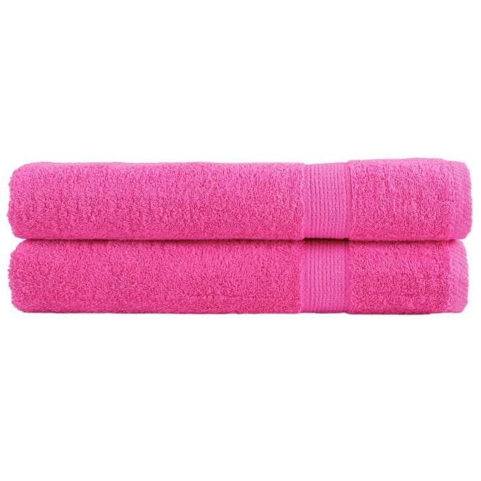 Premium håndklær 2 stk rose 100x200 cm 600 g/m2 100 % bomull