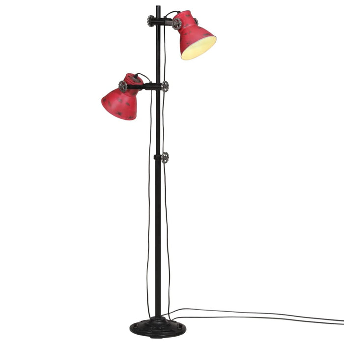 Vegglampe 25 W mørkerød 25x25x90/160 cm E27