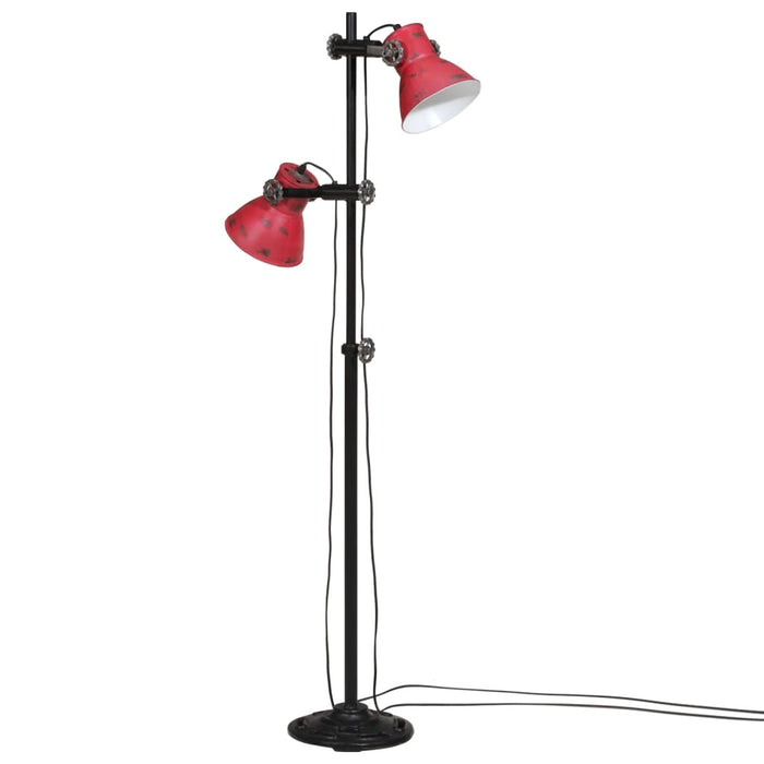 Vegglampe 25 W mørkerød 25x25x90/160 cm E27