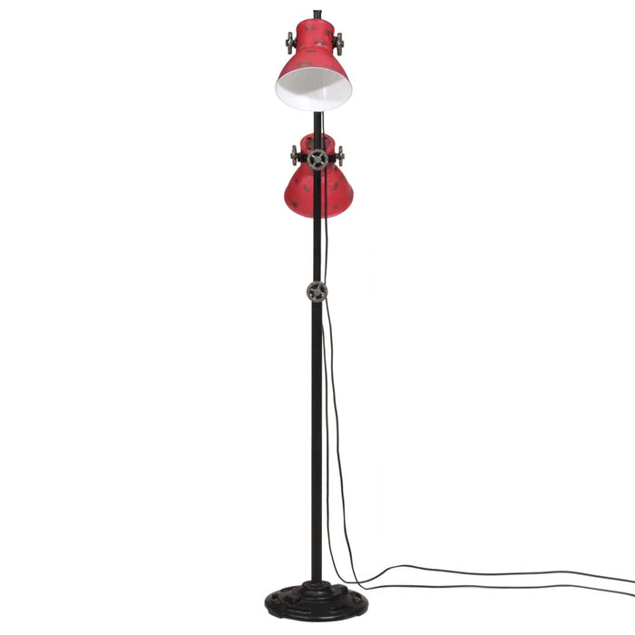 Vegglampe 25 W mørkerød 25x25x90/160 cm E27