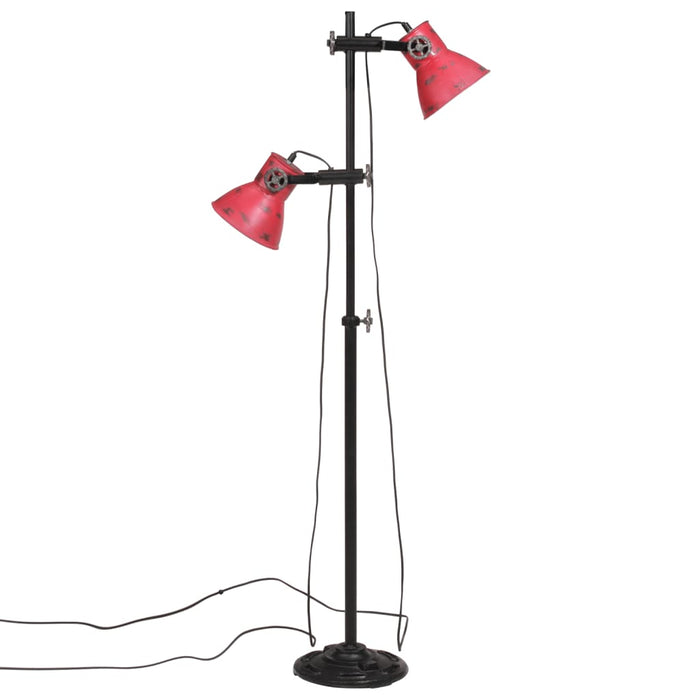 Vegglampe 25 W mørkerød 25x25x90/160 cm E27