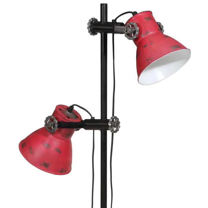 Vegglampe 25 W mørkerød 25x25x90/160 cm E27