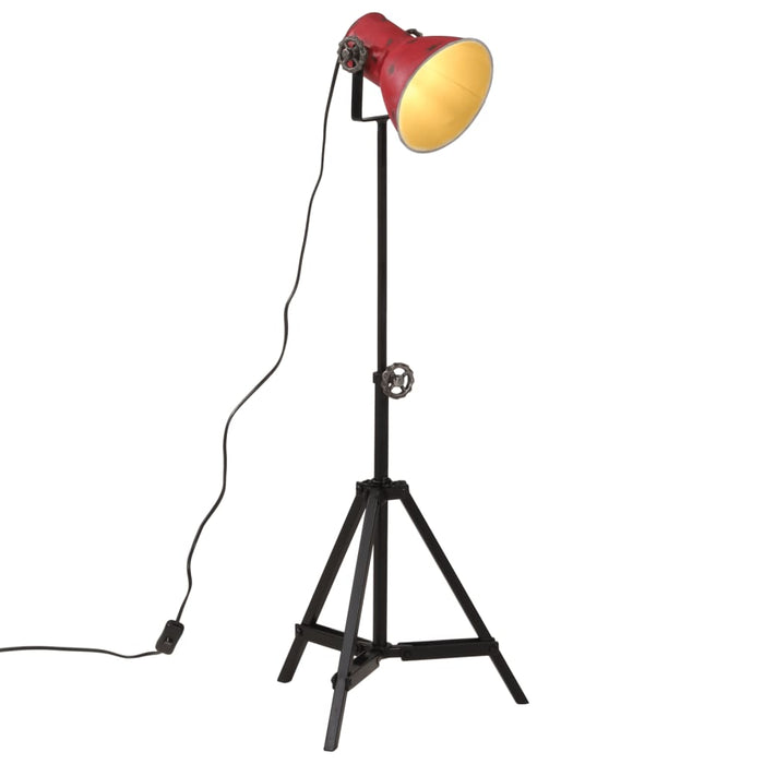 Gulvlampe 25 W mørkerød 35x35x65/95 cm E27