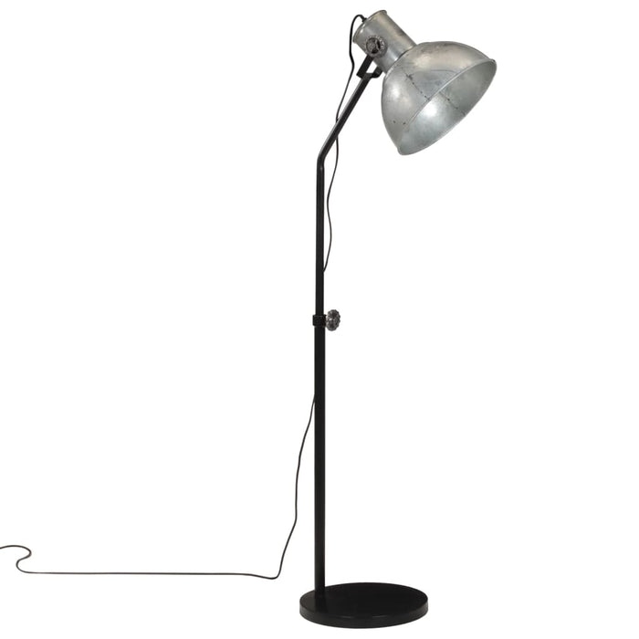 Gulvlampe 25 W vintage sølv 30x30x90-150 cm E27