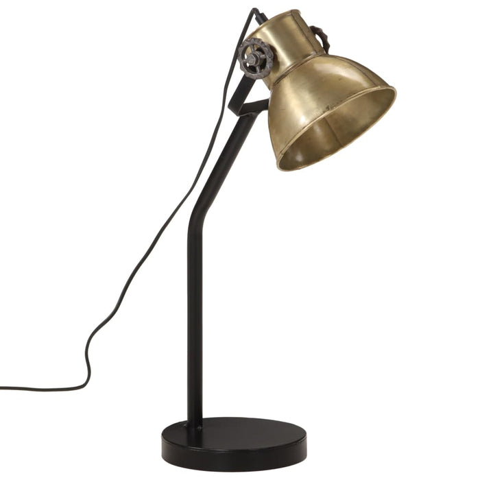 Skrivebordslampe 25 W antikk messing 17x17x60 cm E27