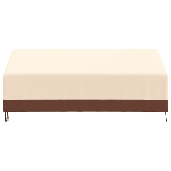 3-seters benktrekk beige 204x86x48/73 cm 600D oxford