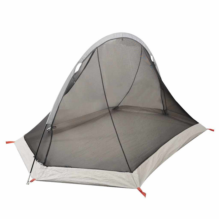Campingtelt 2 personer grå og oransje 267x154x117 cm 185T taft