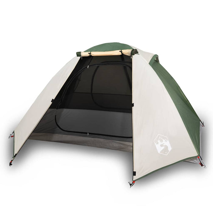 Campingtelt 2 personer grønn 224x248x118 cm 185T taft