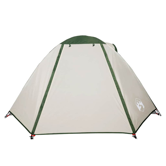 Campingtelt 2 personer grønn 224x248x118 cm 185T taft