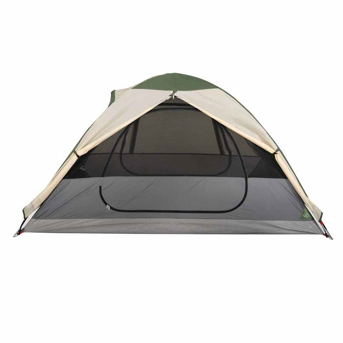 Campingtelt 2 personer grønn 224x248x118 cm 185T taft