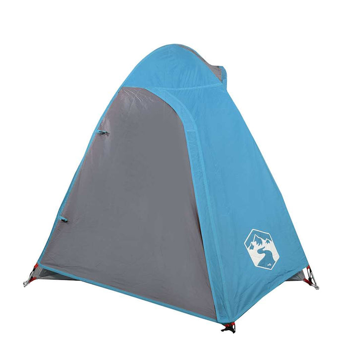 Campingtelt 2 personer blå 254x135x112 cm 185T taft