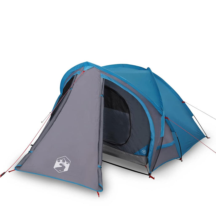 Campingtelt 2 personer blå 320x140x120 cm 185T taft