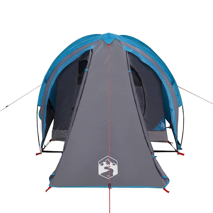 Campingtelt 2 personer blå 320x140x120 cm 185T taft