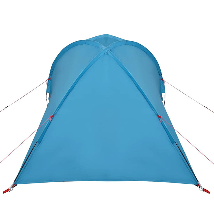 Campingtelt 2 personer blå 320x140x120 cm 185T taft