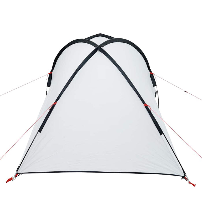 Campingtelt 2 personer hvit 320x140x120 cm 185T taft