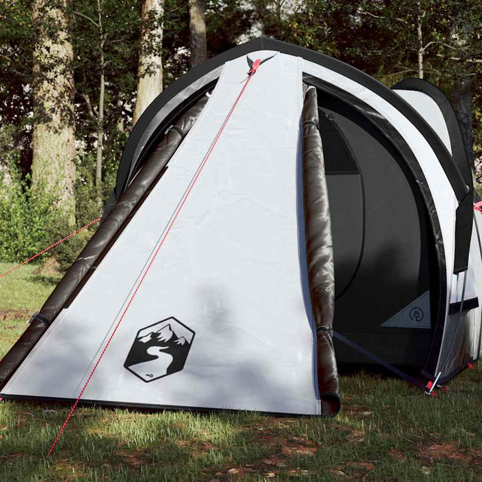 Campingtelt 2 personer hvit 320x140x120 cm 185T taft