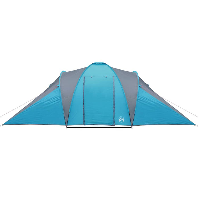 Campingtelt 6 personer blå 576x238x193 cm 185T taft