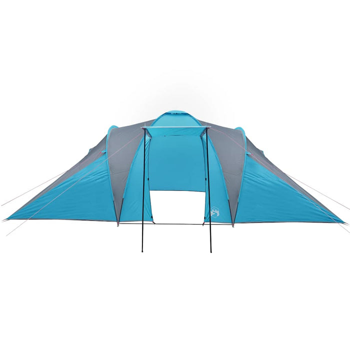 Campingtelt 6 personer blå 576x238x193 cm 185T taft