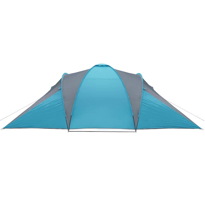 Campingtelt 6 personer blå 576x238x193 cm 185T taft