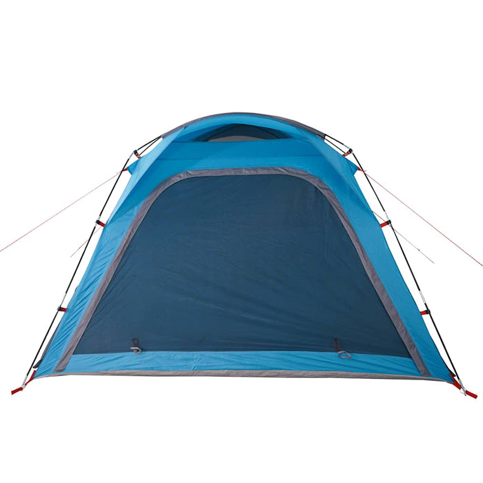 Campingtelt 4 personer blå 240x221x160 cm 185T taft