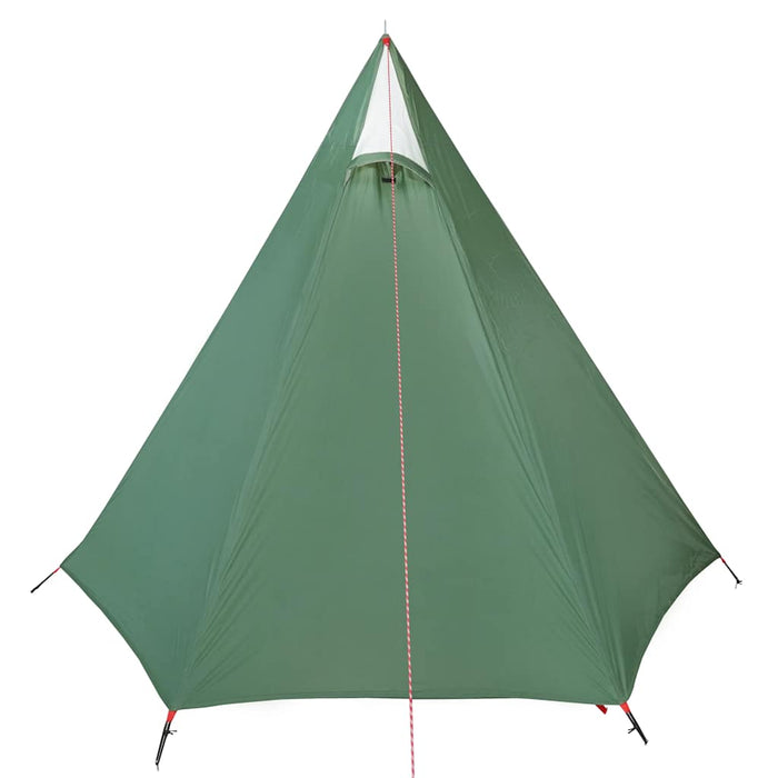 Campingtelt 3 personer grønn 465x220x170 cm 185T taft