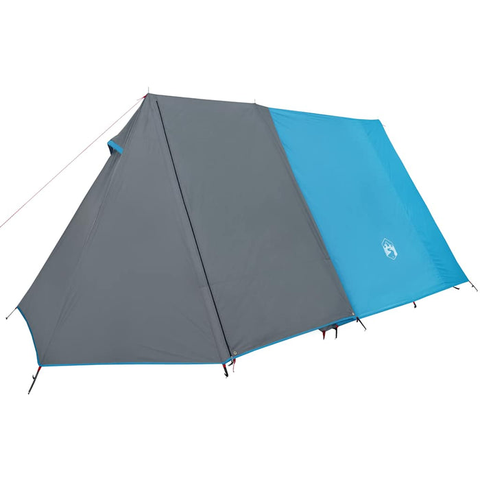 Campingtelt 3 personer blå 465x220x170 cm 185T taft