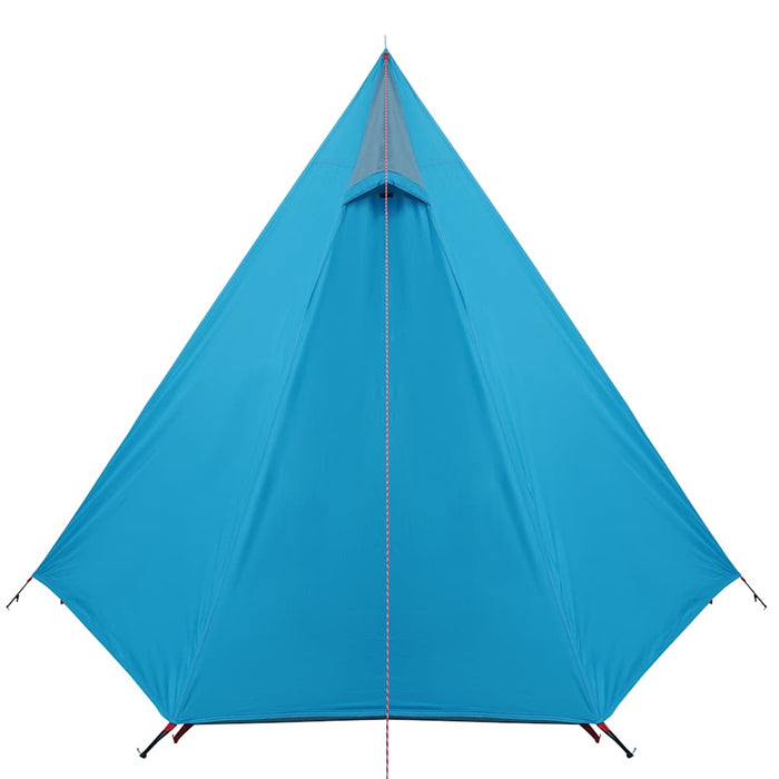 Campingtelt 3 personer blå 465x220x170 cm 185T taft