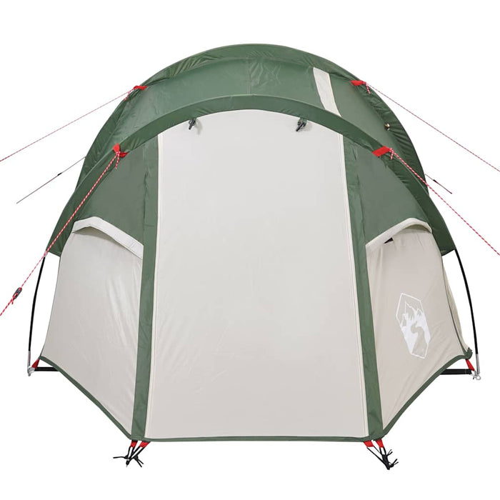 Campingtelt 3 personer grønn 370x185x116 cm 185T taft