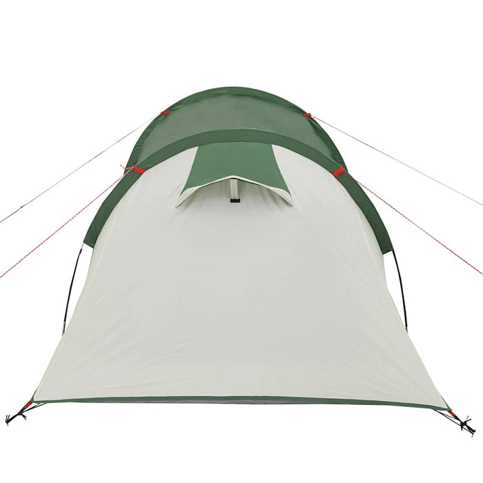 Campingtelt 3 personer grønn 370x185x116 cm 185T taft