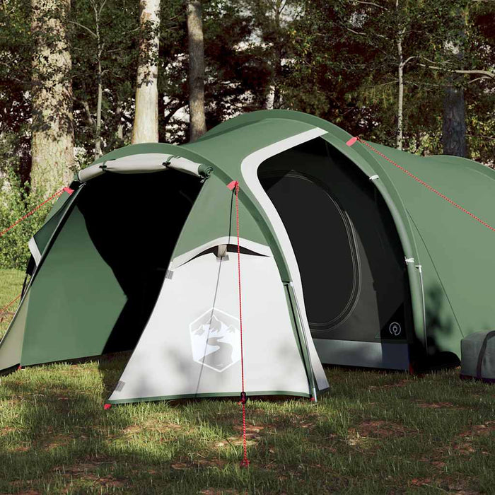 Campingtelt 3 personer grønn 370x185x116 cm 185T taft