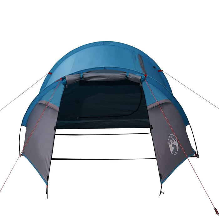 Campingtelt 3 personer blå 370x185x116 cm 185T taft