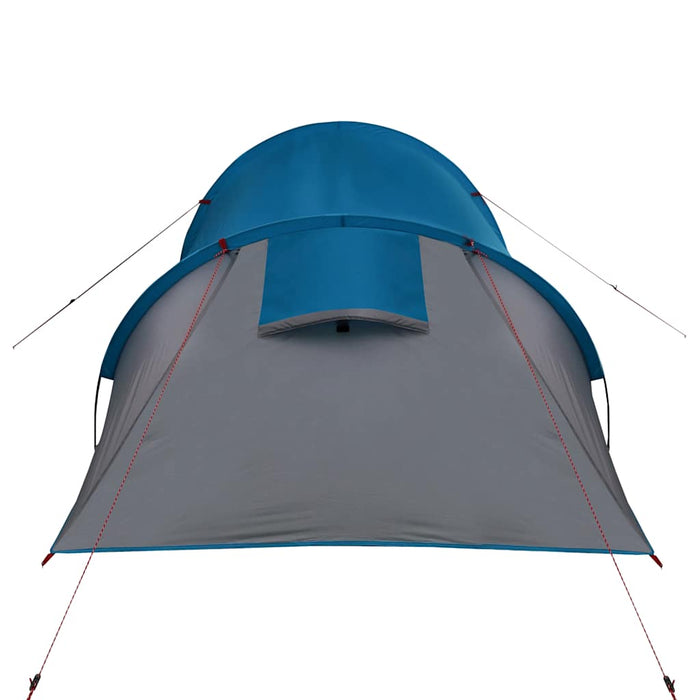 Campingtelt 3 personer blå 370x185x116 cm 185T taft