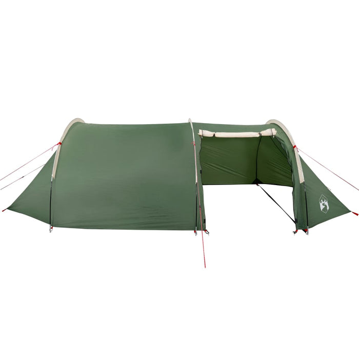 Campingtelt 4 personer grønn 405x170x106 cm 185T taft