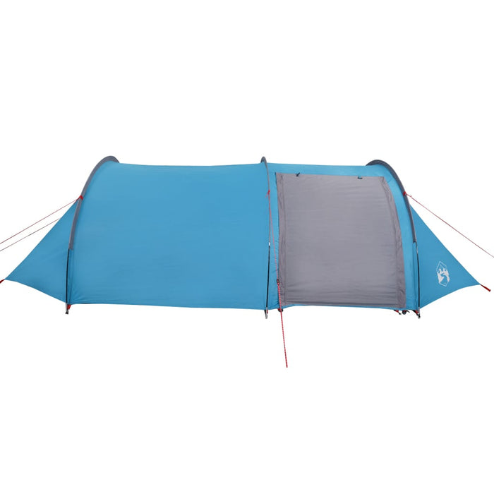 Campingtelt 4 personer blå 405x170x106 cm 185T taft