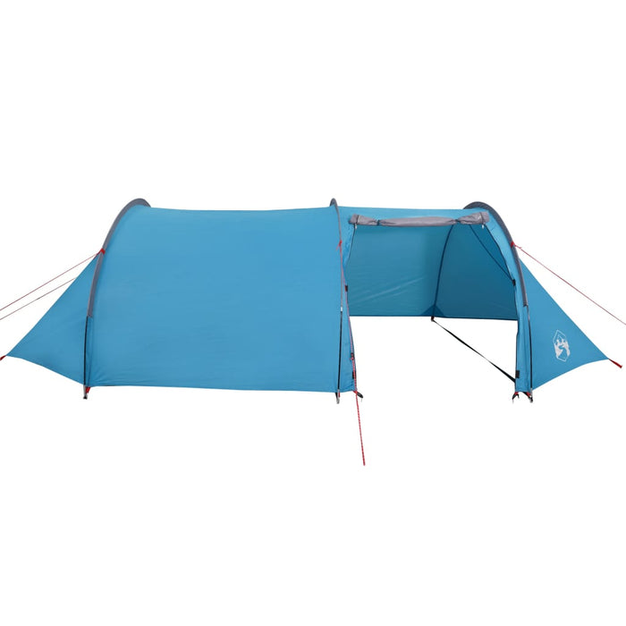 Campingtelt 4 personer blå 405x170x106 cm 185T taft