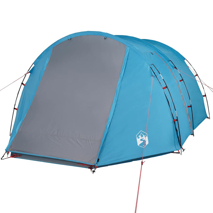 Campingtelt 4 personer blå 420x260x153 cm 185T taft