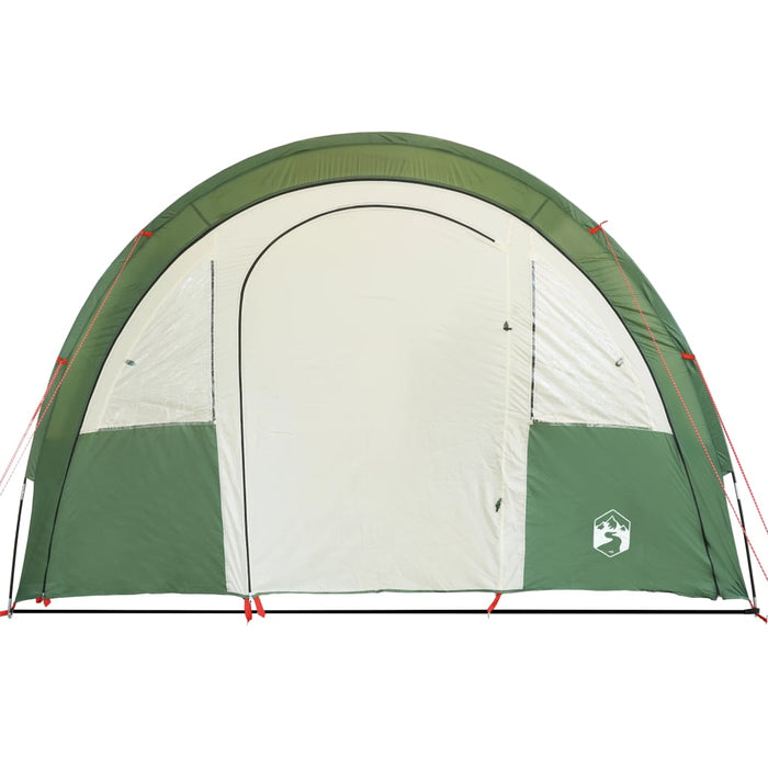 Campingtelt 4 personer grønn 483x340x193 cm 185T taft