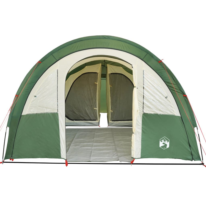 Campingtelt 4 personer grønn 483x340x193 cm 185T taft