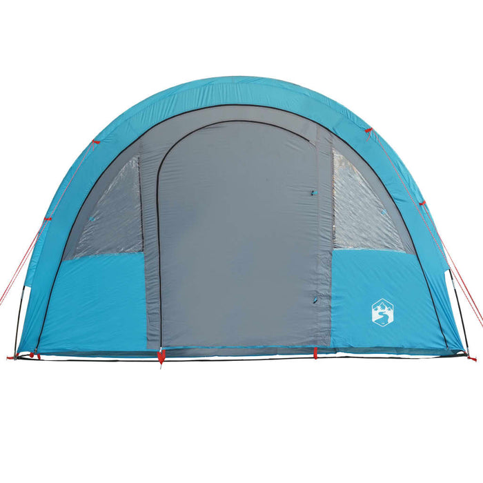 Campingtelt 4 personer blå 483x340x193 cm 185T taft