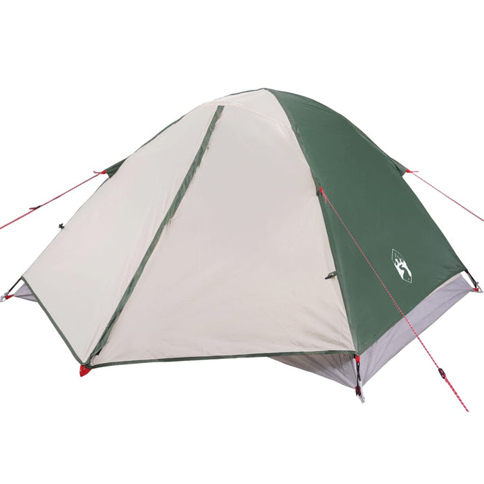 Campingtelt 3 personer grønn 240x217x120 cm 190T taft