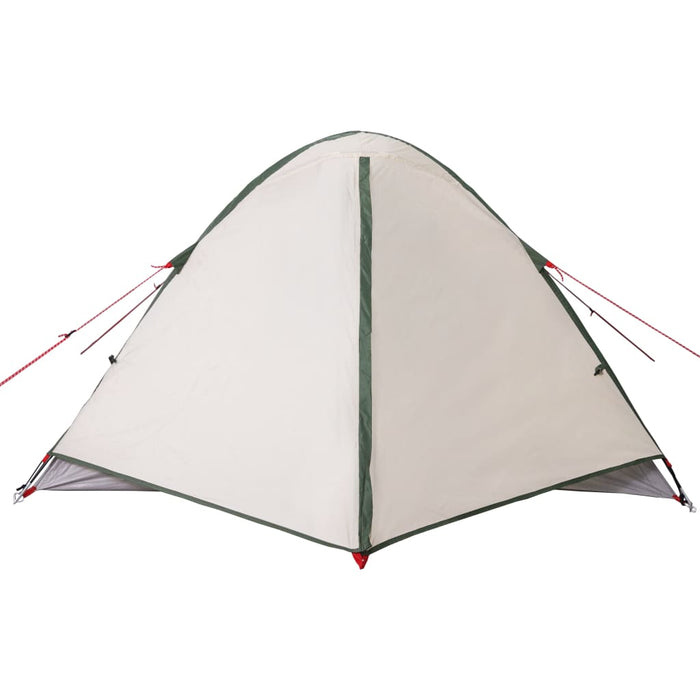 Campingtelt 3 personer grønn 240x217x120 cm 190T taft