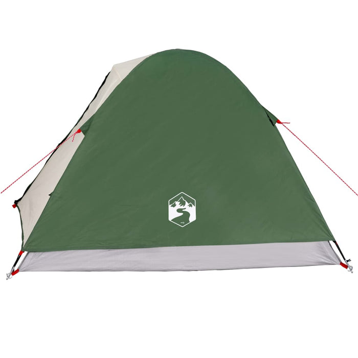 Campingtelt 3 personer grønn 240x217x120 cm 190T taft