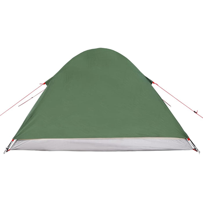 Campingtelt 3 personer grønn 240x217x120 cm 190T taft