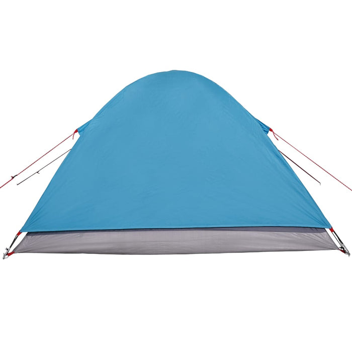 Campingtelt 3 personer blå 240x217x120 cm 190T taft