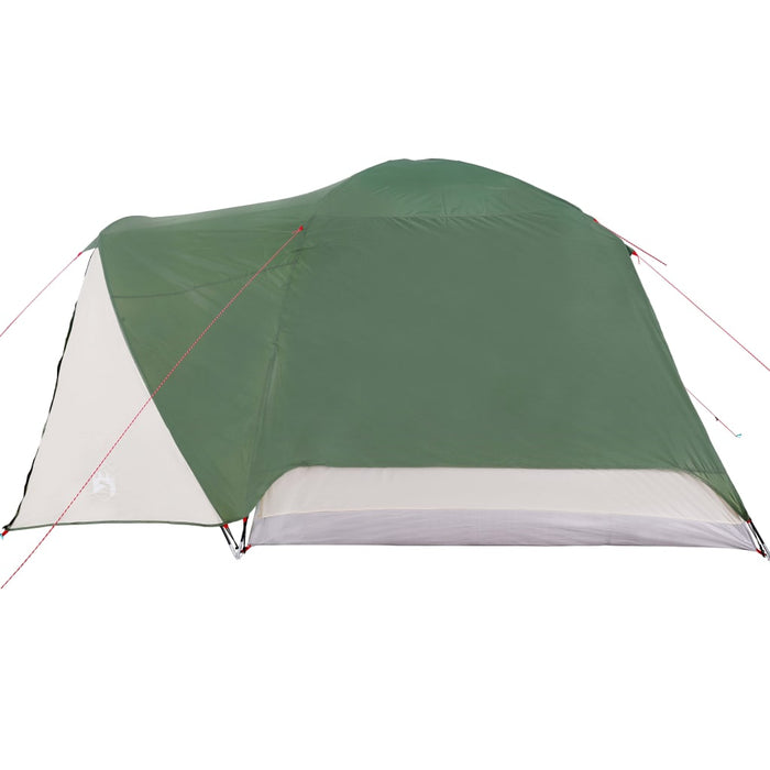 Campingtelt 4 personer grønn 350x280x155 cm 190T taft