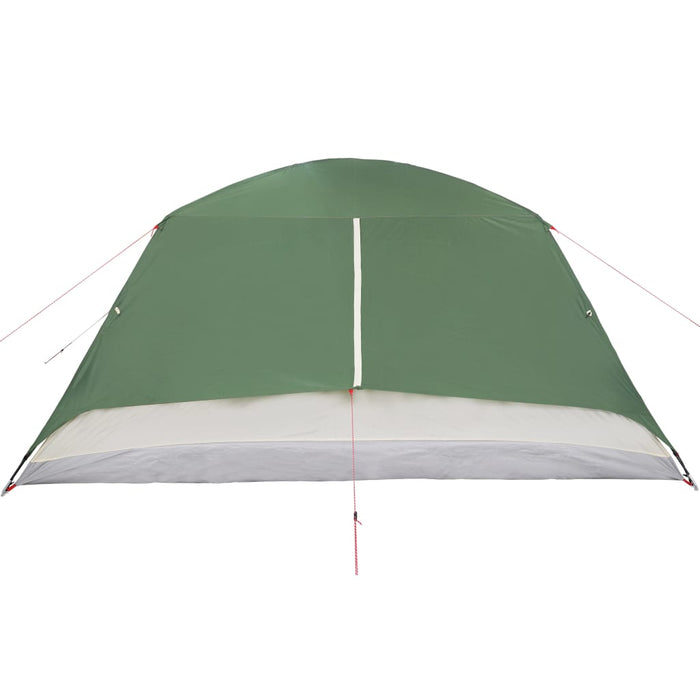 Campingtelt 4 personer grønn 350x280x155 cm 190T taft