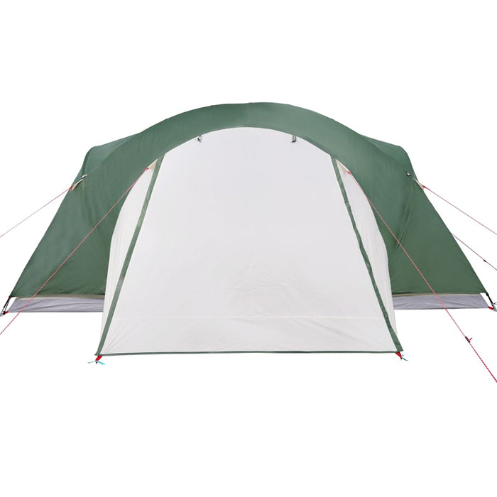 Campingtelt 8 personer grønn 360x430x195 cm 190T taft