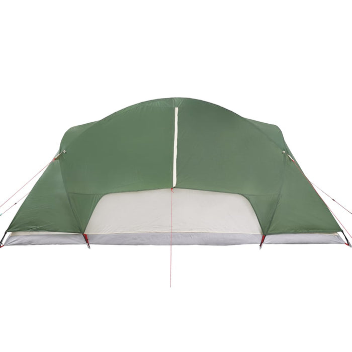 Campingtelt 8 personer grønn 360x430x195 cm 190T taft